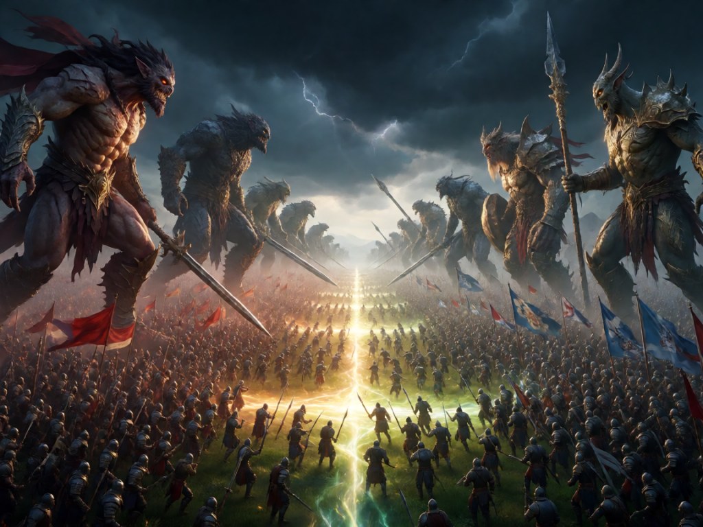 В Steam начался плейтест March of Giants — MOBA про управление армиями с монстрами-гигантами